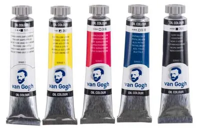Image de Van Gogh - Van Gogh couleurs à l'huile, mélange primaire set de 5 x 20 ml