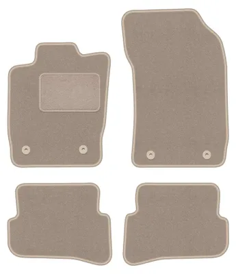 Image de Tapis de sol en moquette pour Audi A1 8X 2010- (à hayon) – jeu 4 pièces, beiges, sur mesure – Wielganizator LUX