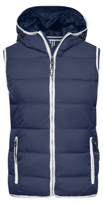 Immagine prodotto di James and Nicholson - Gilet "Maritime" da uomo LT2532 (XXL) (blu navy/bianco)