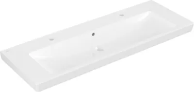 Produktbild von Villeroy & Boch Schrank-Waschtisch Subway 2.0 130x47cm mit 2 Hahnlöcher weiß
