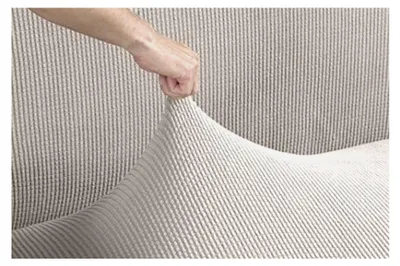 Produktbild von Elastischer Sofabezug Valeta, Beige, 2-Sitzer (130-160 cm)