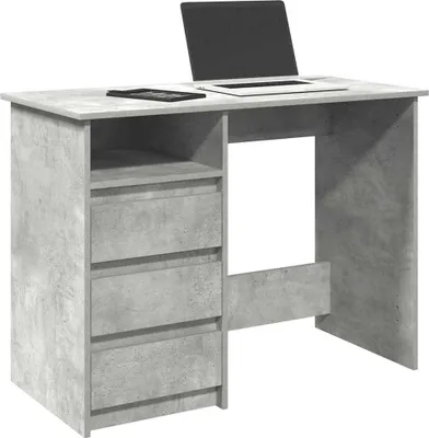 Produktbild von Möbel Schreibtisch Betongrau 102x50x75 cm Holzwerkstoff - Schreibtische &45579