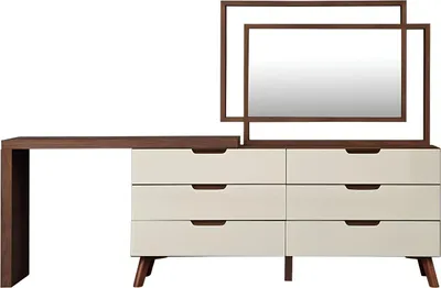 Zdjęcie produktu dla Designerska komoda kredens niska szafka salon drewno luksusowa półka