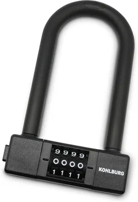 Productafbeelding van Beugelslot fiets met cijfercode - 15 mm - 340 gram - Met houder