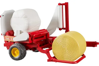 Produktbild von bruder Ballenwickler incl. 2 Ballen L 40 x H 17 x T 14,6 cm, Maßstab 1:16