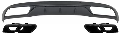 Produktbild von Diffusor & Tipps für Mercedes C W205 S205 2014-2018 C63 Look nur Standardstoßstange.