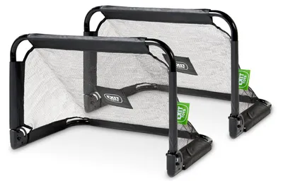 Productafbeelding van EXIT Pico stalen voetbaldoel 90x60cm (set van 2) - zwart
