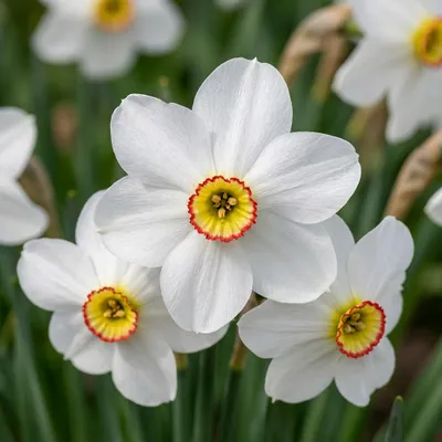 Produktbild von Green boutiQ - 240x Narcissus Recurvus - Weißer Dichternarzisse - Weiß - Frühlingsblüher - Zwiebelgröße 10/12