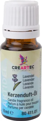 Produktbild von CREARTEC Kerzenduftöl - Lavendel - 10ml - für alle Wachse (Paraffin, Soja oder Bienenwachs) - intensiv und langlebig
