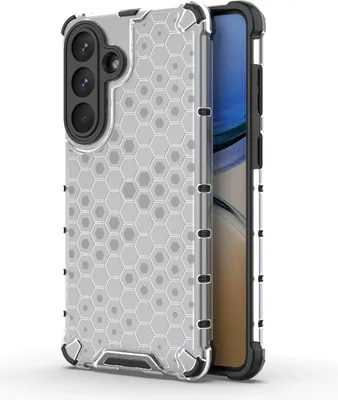 Produktbild von Mobigear Honeycomb  Samsung Galaxy S26 Plus Hülle Hardcase Backcover Stoßfest - Weiß
