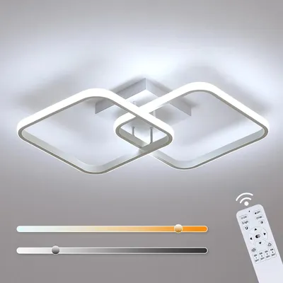 Productafbeelding van Osairous 50W LED plafondlamp, 5625 lumen, dimbaar, 3000-6500K, wit, 64 cm