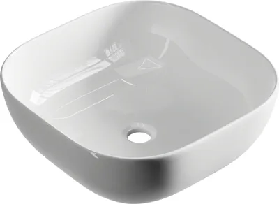 Produktbild von Aufsatzwaschbecken 42 cm weiß hochglanz