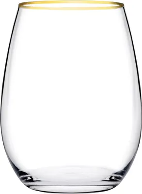 Image de Pasabahce Amber Golden Touch Verres à boisson set de 6 pièces , 570ml-or