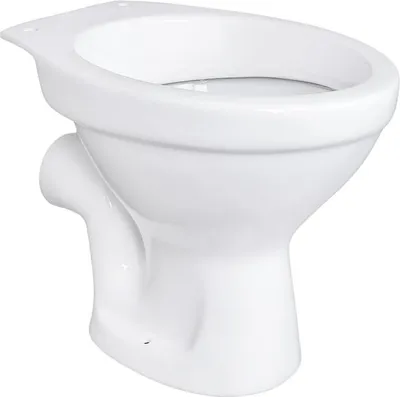 Produktbild von Stand WC Toilette Abgang Waagerecht Wand Tiefspüler Weiß Stehend NEU
