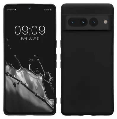 Produktbild von kwmobile Handyhülle für Google Pixel 7 Pro Hülle - TPU Case - Kabelloses Laden - Schutzhülle Cover in Schwarz