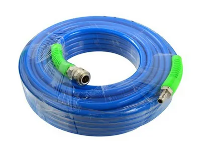 Immagine prodotto di Tubo pneumatico in poliuretano rinforzato con raccordi rapidi da 1/4", 20 m, 8 × 12 mm Geko