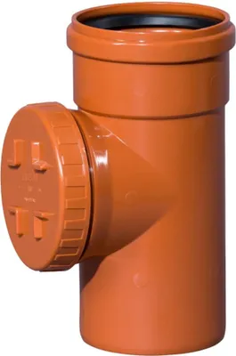 Zdjęcie produktu dla Čistič kanalizační PVC Osma KGRE, DN 200, obdélníkový uzávěr, oranžová