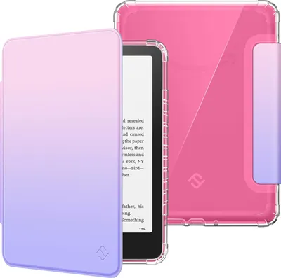 Produktbild von Fintie Hülle für 7 Zoll Kindle Paperwhite(12. Generation) und Kindle Colorsoft/Paperwhite Signature Edition 2025/2024, Clear Weich TPU Schutzhülle mit Auto Sleep/Wake, Fantasy Ombre