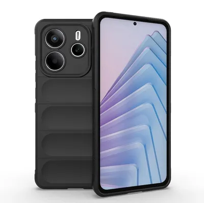 Produktbild von Für Xiaomi Redmi Note 14 5G Magic Shield TPU Hülle Flanell - Innenfutter Schwarz
