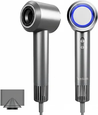 Produktbild von 2026 Ionen Haartrockner 1600W, Profi Föhn mit 110.000 U/min Brushless Motor, 300 Mio. Ionen, Schnelltrockner, Magnetdüse, Leise, Temperaturkontrolle