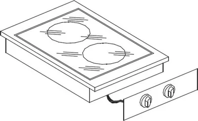 Immagine prodotto di Piano cottura in vetroVetroceramica a 2 zone