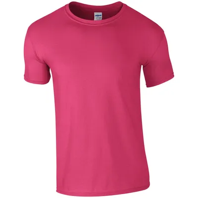 Image de Gildan Hommes SoftStyle Ringspun T-Shirt PC3385 (3XL) (Rose vif)