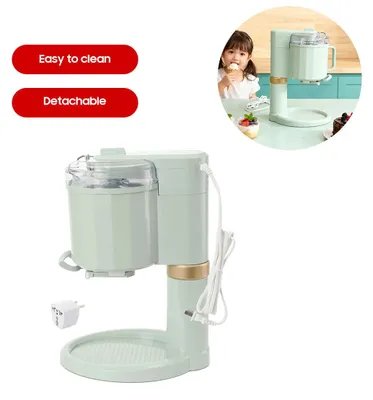 Immagine prodotto di Macchina per gelati - Macchina automatica per gelati soft - Per uso domestico - 220 V - 20 W - Capacità: 500–1000 ml - Modello mini - Gelato alla frutta