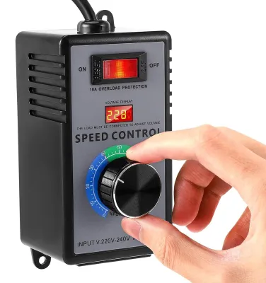 Image de Régulateur de vitesse 220V, 10A, avec contrôle de la température et de la tension