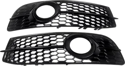 Immagine prodotto di Paraurti posteriore coprifaro nero lucido per Audi A6 C6 S-Line 2009-2012, design a nido d'ape
