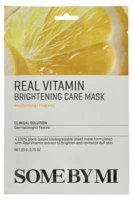 Immagine prodotto di SOME BY MI Real Vitamin Brightening Care Mask 20 g - maschera viso illuminante