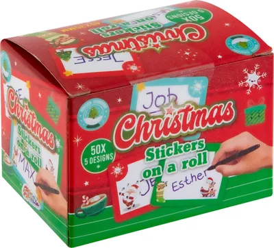 Produktbild von Grafix Namensaufkleber Weihnachten, 50 Stk.
