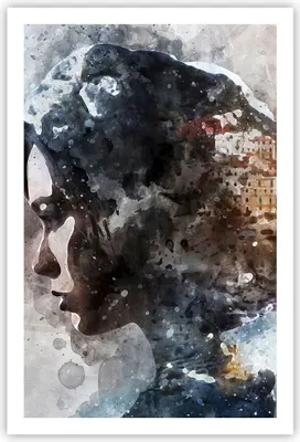 Produktbild von Poster - Poster ohne Rahmen - Frau Abstraktion - 61x91,5 cm - Wand Bild - Wanddeko - Wandbilder - Kunstposter - Wandposter - Bilder - Kunstdruck - Wanddekoration - Wandbild - P2XPA61x91-3956