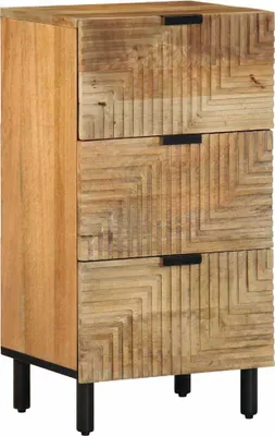 Obrázek produktu pro Příborník hnědý 40x33x75 cm z masivního mangového dřeva