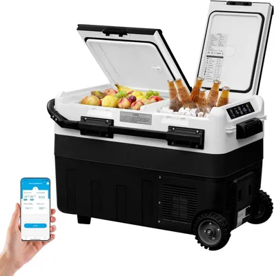 Produktbild von WOLTU Kompressor Kühlbox, mit App-Steuerung, Schwarz Weiß, 40 L
