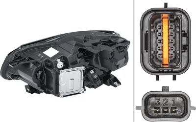 Obrázek produktu pro Hlavní světlomet pravý LED HELLA pasuje do RENAULT CAPTUR