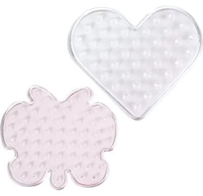 Produktbild von Playbox Stiftplatte Schmetterling & Herz transparent für XL-Bügelperlen