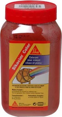 Immagine prodotto di Colorante per malta e calcestruzzo Sikacim rosso, 1,9 L