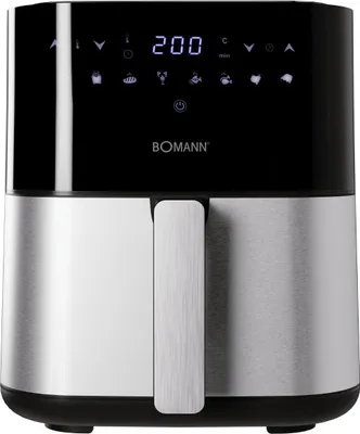 Produktbild von Bomann® Heißluftfritteuse XXL - 5L Fritteuse | Heißluft für fettfreies frittieren | 360° Air-Flow |Heißluft-Friteuse mit Touchscreen  | FR 6069 H CB
