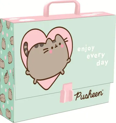 Immagine prodotto di Cartella A4 9cm Pusheen Mint Majewski con manico