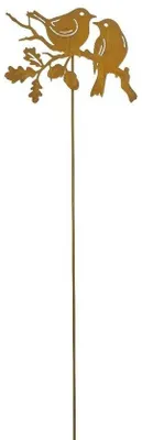 Produktbild von Tägliche Waren- Gartendekoration 1 Meter hoch - Gartenbild Rot-Bristel - Gartenlicht - Rusty Metal - Dekoration für draußen - Schönes Geschenk