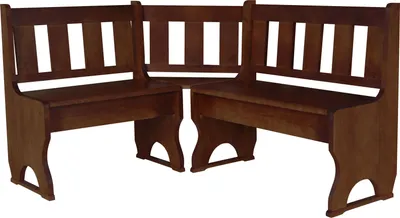 Obrázok produktu pre Rohová lavica z masívneho borovicového dreva vo farbe orech 160 x 140 cm