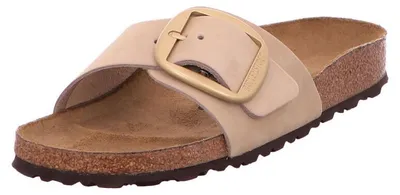 Produktbild von Birkenstock Damen Pantoletten Madrid Big Buckle 42116-37, 42116-38, 42116-39, 42116-40, 42116-41, 42116-42 BIR-1024009 Sandcastle 37