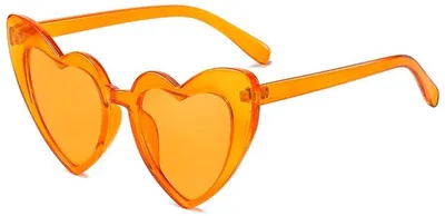 Produktbild von Jumada's - Orangefarbene Sonnenbrille - Orangefarbene Brille - Herzen - Herz - Orange - Königstag - Weltmeisterschaft