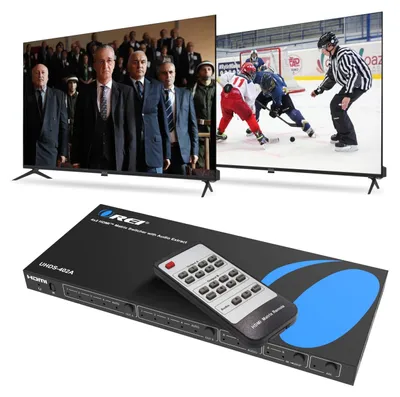 Productafbeelding van 4K HDMI-matrixschakelaar 4 X 2, 18G UltraHD met afstandsbediening