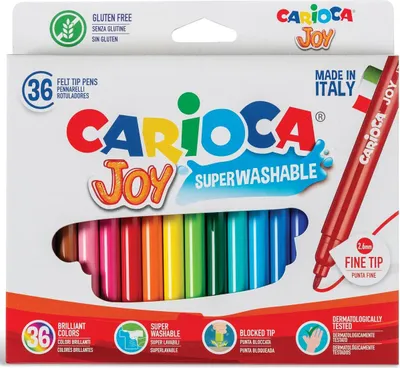 Obrázok produktu pre Carioca Joy, Jemná, Viacfarebný, Guličkové zakončenie, 2,6 mm, Kolo, Taliansko