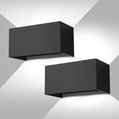 Productafbeelding van Led-wandlamp 24 W voor binnen en buiten, waterdicht IP65, koudwit licht, instelbaar voor balkon en woonkamer