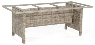 Produktbild von Base-Polyrattan Tischgestell Aluminium White-coral