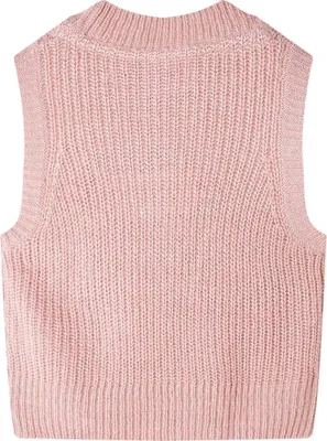 Immagine prodotto di Gilet da Bambina Lavorato a Maglia Rosa Chiaro 116