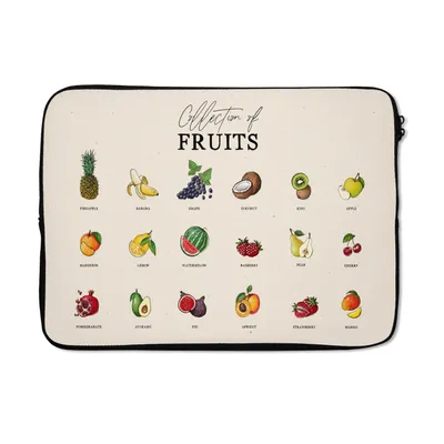 Produktbild von MuchoWow® Laptop Hülle 13 Zoll Obst - Küche - Lebensmittel Laptoptasche - Laptophülle - Sleeve - Rundumschutz