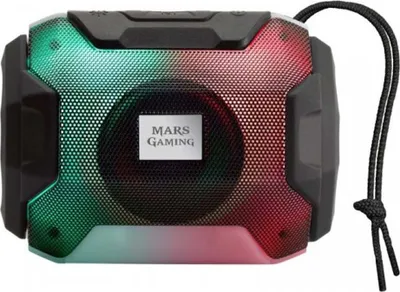 Obrázek produktu pro Mars Gaming MSBAX, Bluetooth RGB reproduktor, kompaktní,10W, USB/MicroSD/Rádio, černý